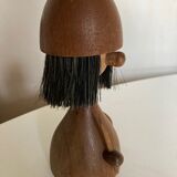 Poupée Viking de Kay Bojesen pour Laurids Lønborg, teck Denmark 1950
