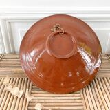Decorative cut dish in terracotta