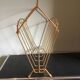 brass magazine rack, 1970s, gold-plated