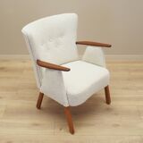 Cream armchair, Danish design, 1970s, production: Denmark