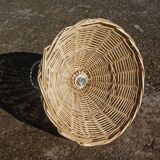 Vintage wicker pendant lamp