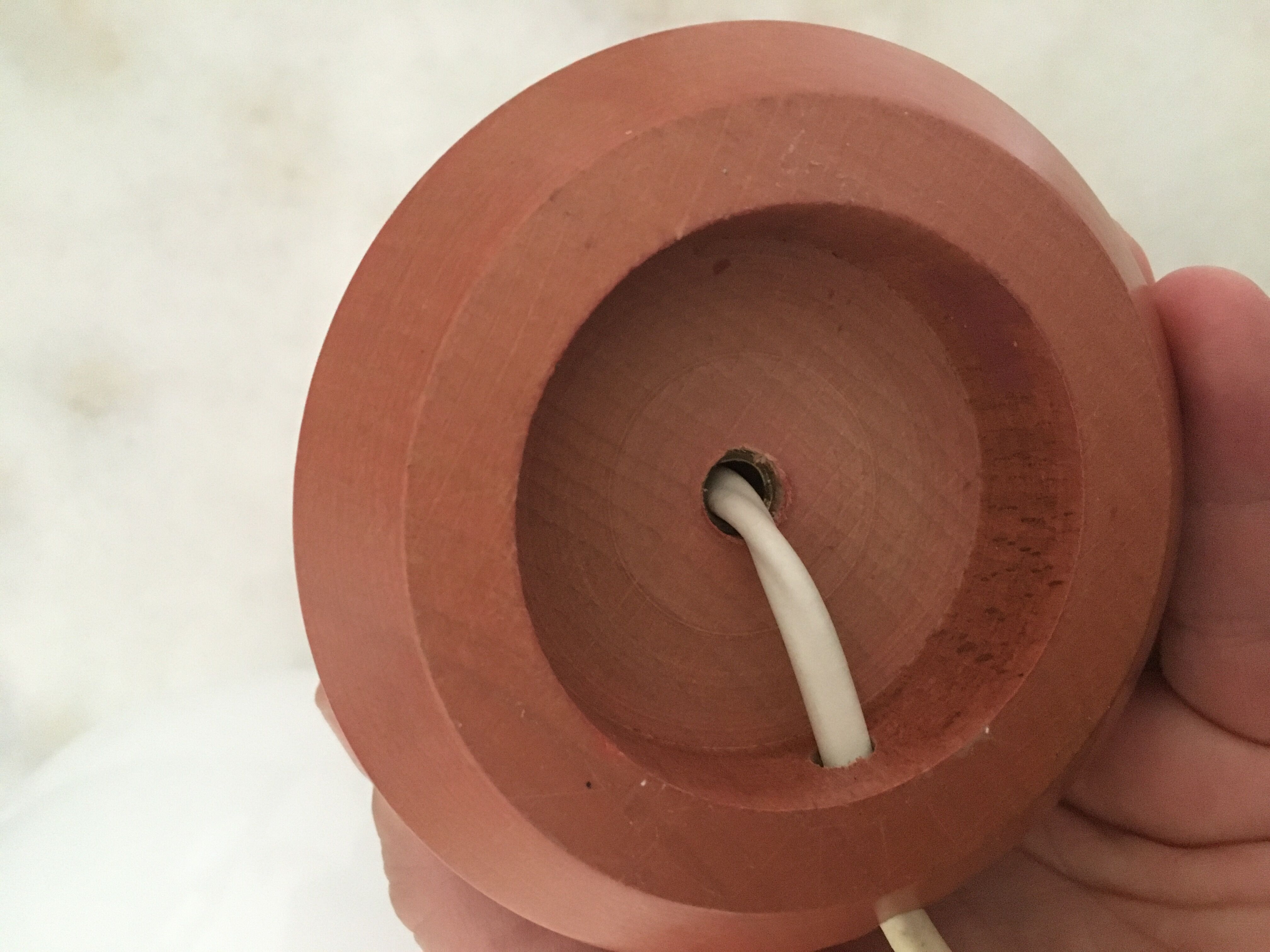 Lamp ball support wood