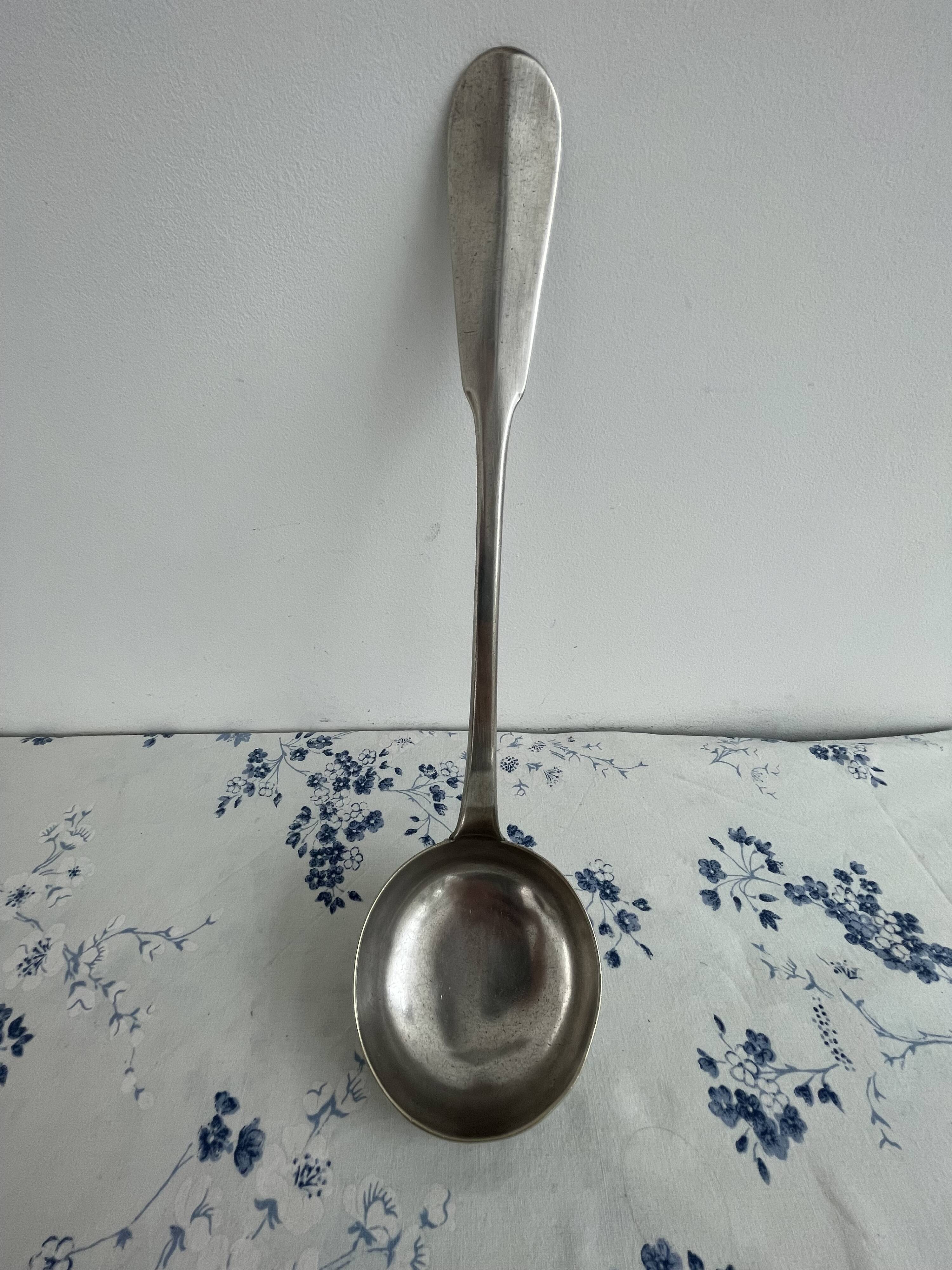 Large antique ladle, Art Nouveau, Maison Cailar‑Bayard, Christofle 1900