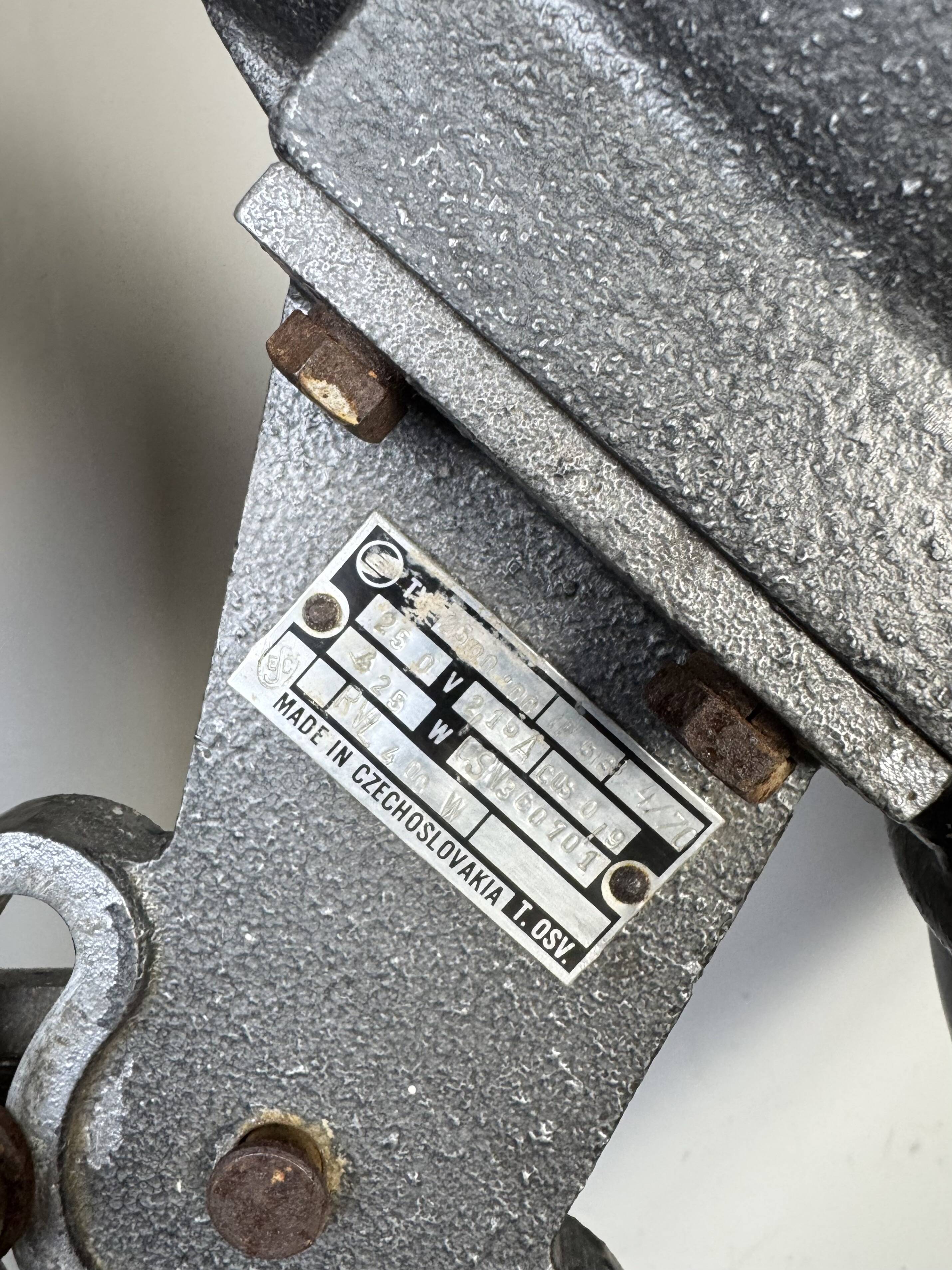 Large Vintage Industrial Aluminium Factory Wall Spotlight, 1970s