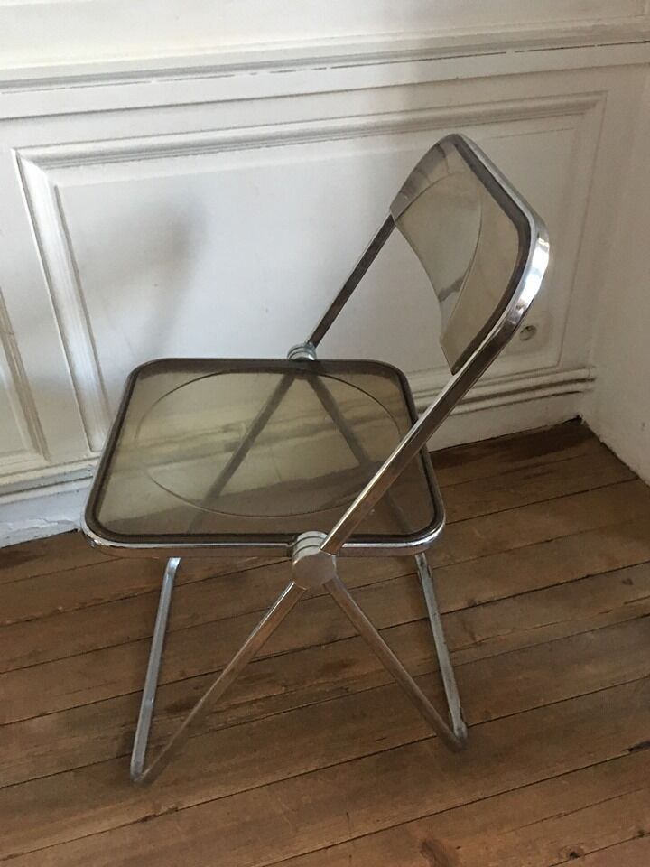 Set of Plia chairs by Giancarlo Piretti for Castelli