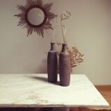 Vintage Carrara marble coffee table