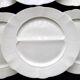 6 pillivuyt white porcelain asparagus plates