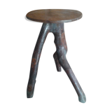 Brutalist stool tripote.vintage
