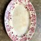 St Amand & Hamage oval dish in pink ironstone