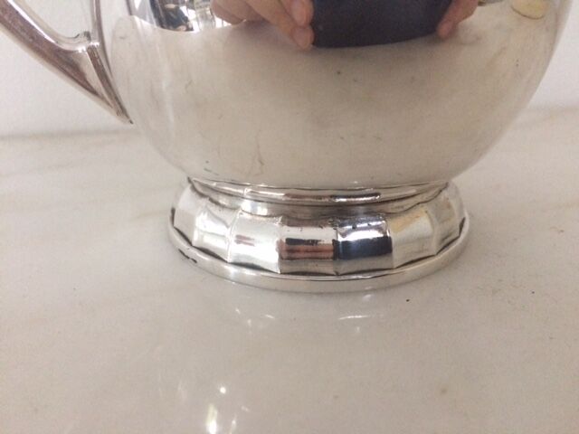 Christofle Art Deco silver metal milk pot