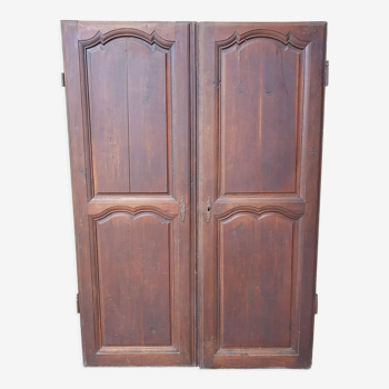 Double antique closet doors