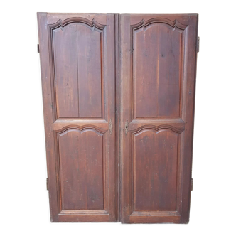 Double antique closet doors
