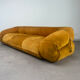 Nubuck leather amphibious sofa by Alessandro Becchi for Giovannetti,