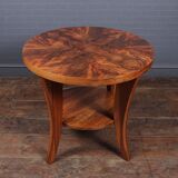 Art deco walnut coffee table