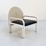 Black and beige armchair "54 L" by Gae Aulenti for Knoll 1970