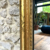 Antique Louis-Philippe mirror 158/74cm gilded with gold leaf, mercury.