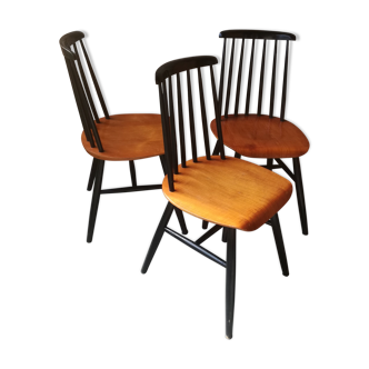 Lot de 3 chaises par Ilmari Tapiovaara