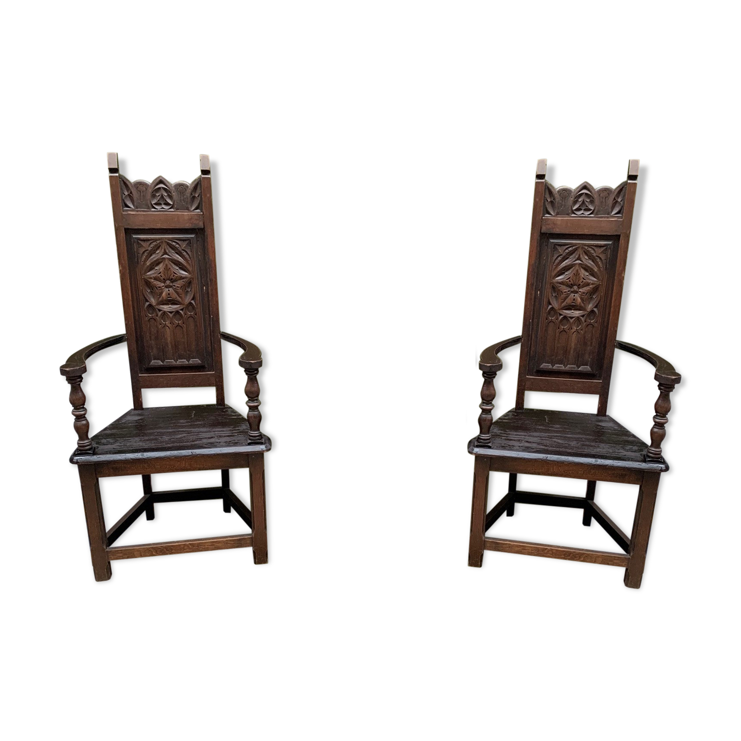 Pair of antique armchairs