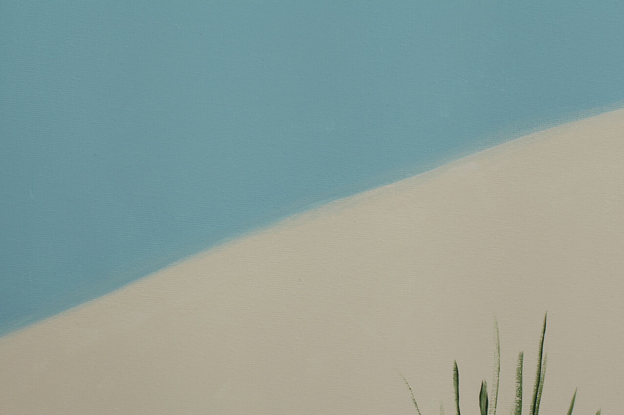 Contemporary painting on landscape canvas 75 x 115 cm