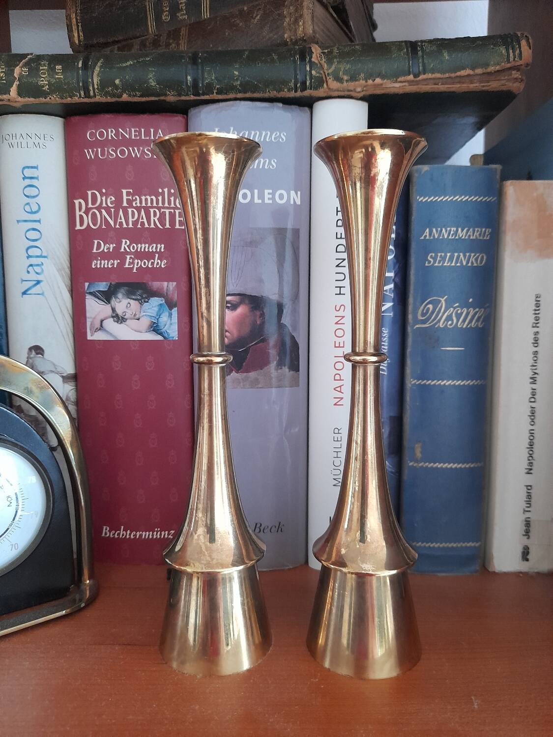 Pair of Jens Quistgaard brass candlesticks