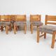 Set of 10 pinewood dining chair in the style of Ate van Apeldoorn, The Netherlands 1970's