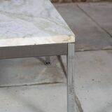 Marble and chrome coffee table, 1970