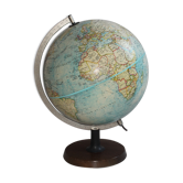 Globe terrestre vintage 1970