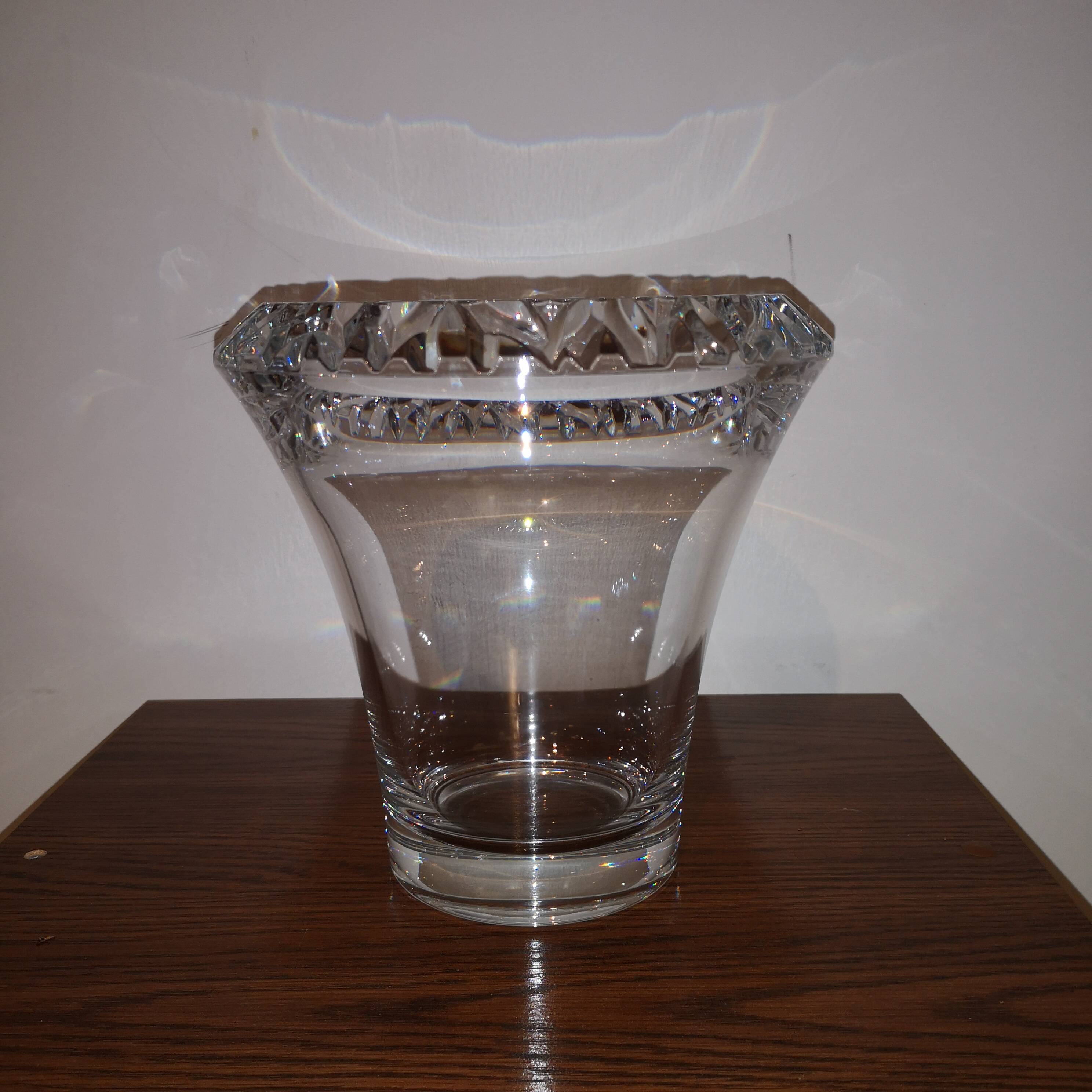 Mikasa germany vintage crystal champagne bucket cooler vase