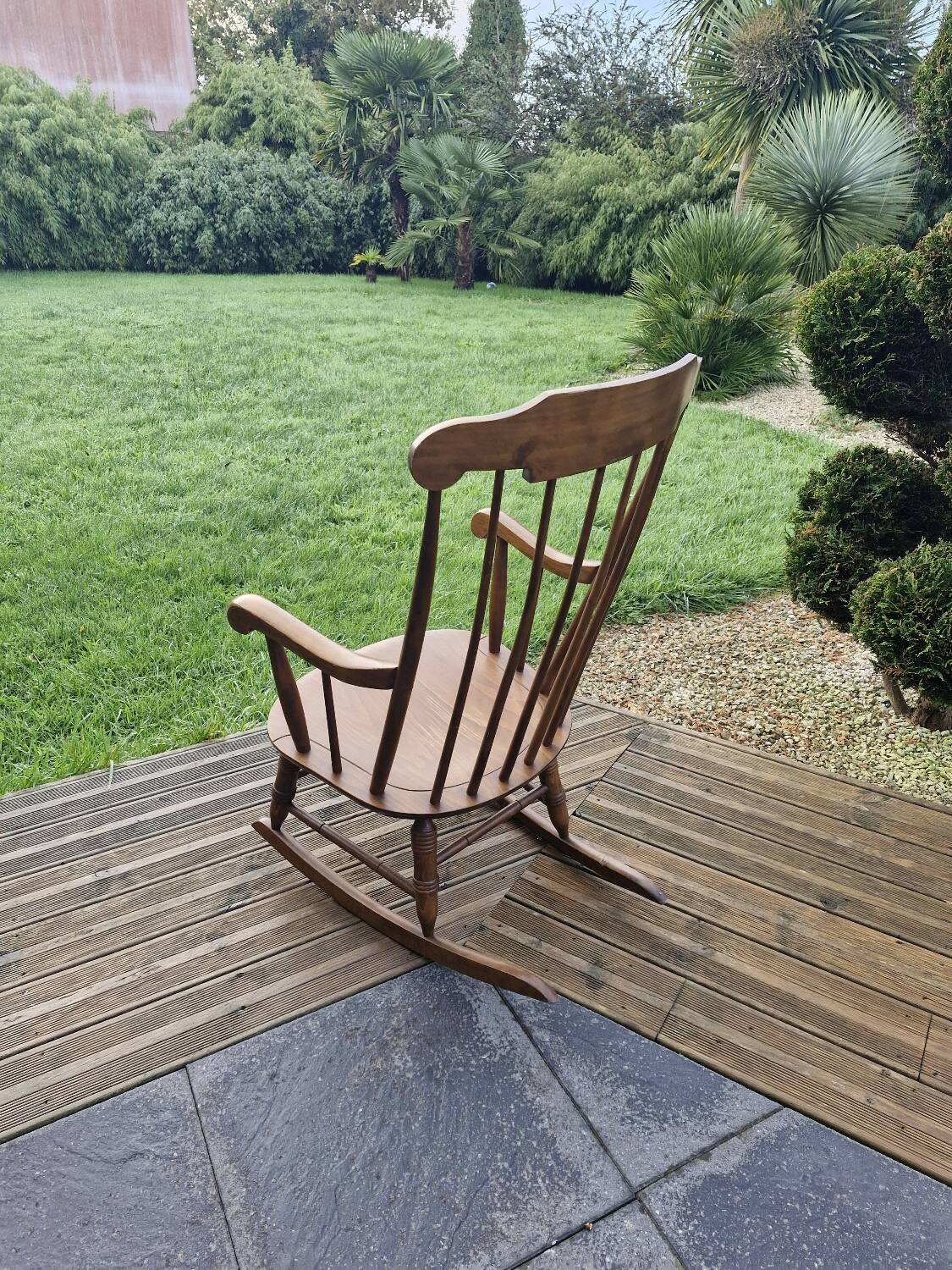 Wooden rocking chair