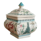 Hexagonal ceramic candy box or empty pocket