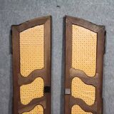 Pair of Louis XV period molded doors in solid walnut