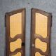 Pair of Louis XV period molded doors in solid walnut