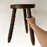 Vintage tripod stool, plant stand