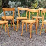 6 Baumann chairs no. 55, 1950s