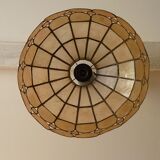 Hanging lamp brass and mother of pearl