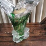 Crystal vase signed Michel steiner