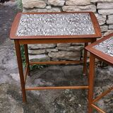 Two magnificent Scandinavian teak and earthenware 60s services