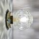 Vintage glass globe wall or ceiling light