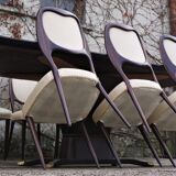 Dining Room Table and Mahogany Chairs by Fratelli Rigamonti, 1950s, Set of 7
