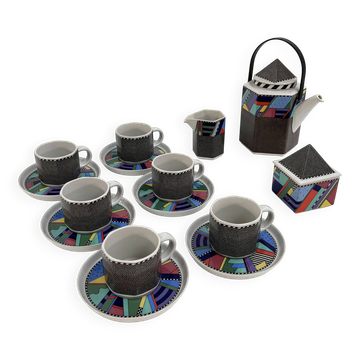 Tea service Scenario Metropol by Barbara Brenner for Rosenthal, 1990