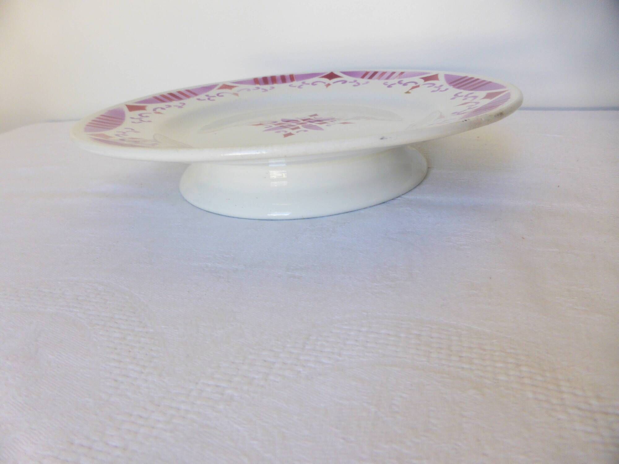 Compote dish on pedestal in iron earth from Moulin des loups and Hamage, Madeleine model 2106175
