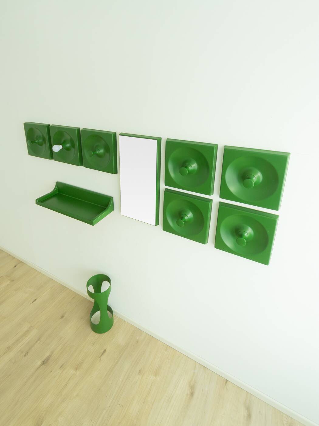 Quadro coat rack set by Jürgen Lange for Schönbuch, 1970s