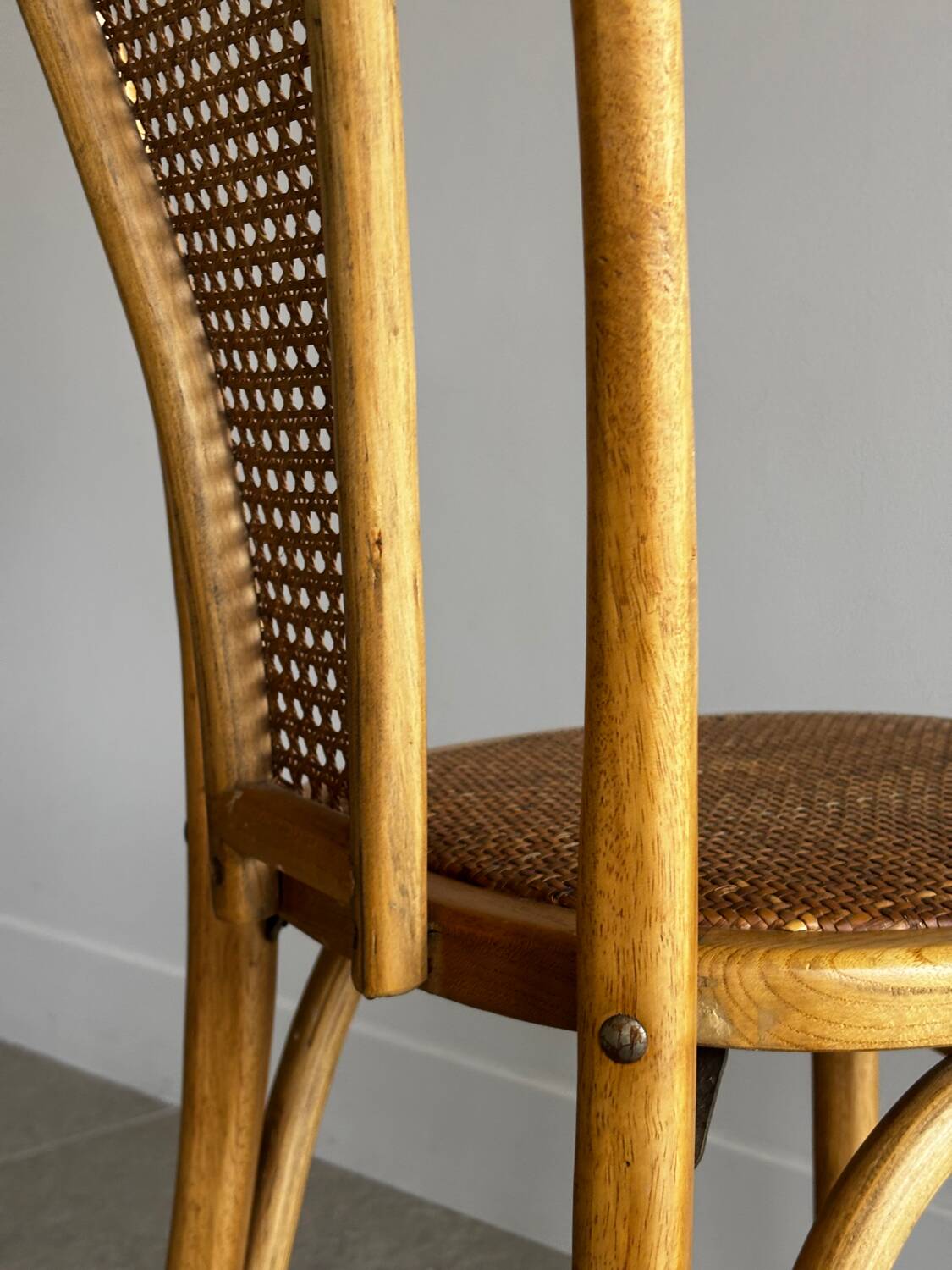 Vintage bentwood bistro chair with caning – Thonet style