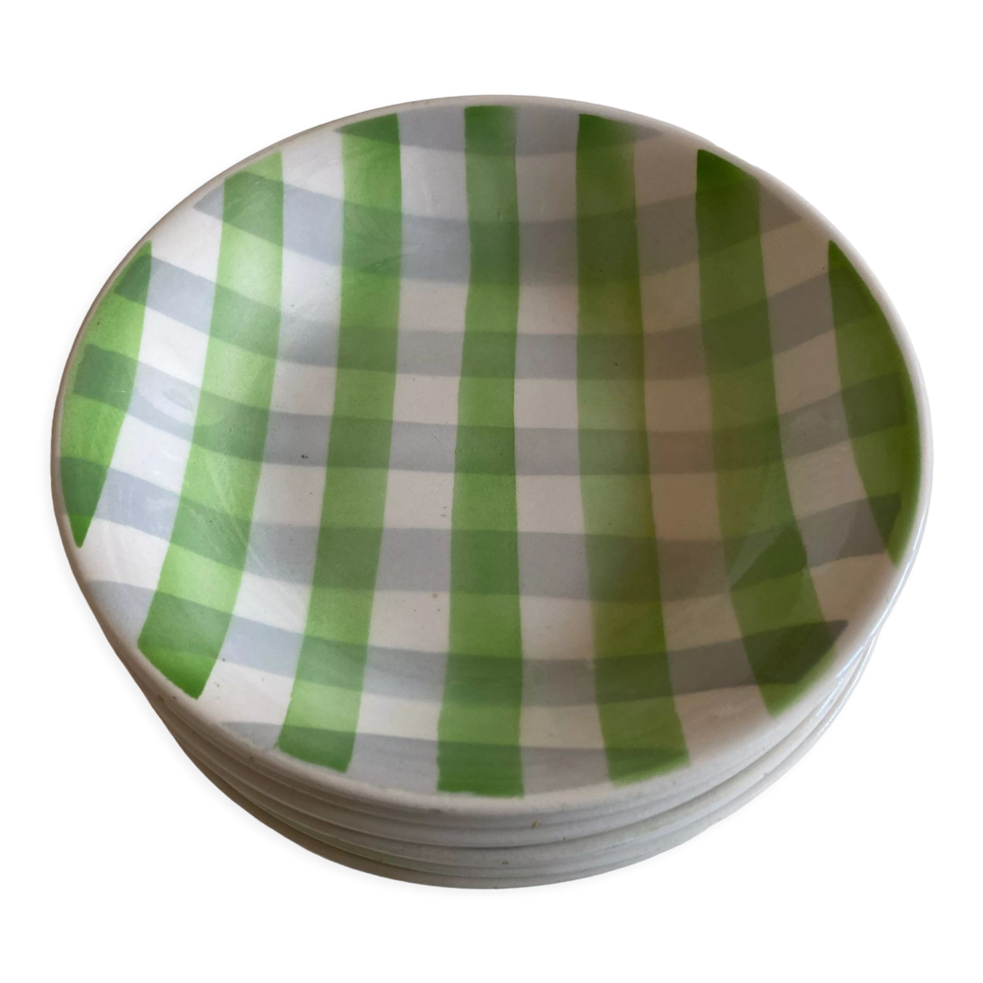 Set of 8 plates Croisette 1960 Badonwiller