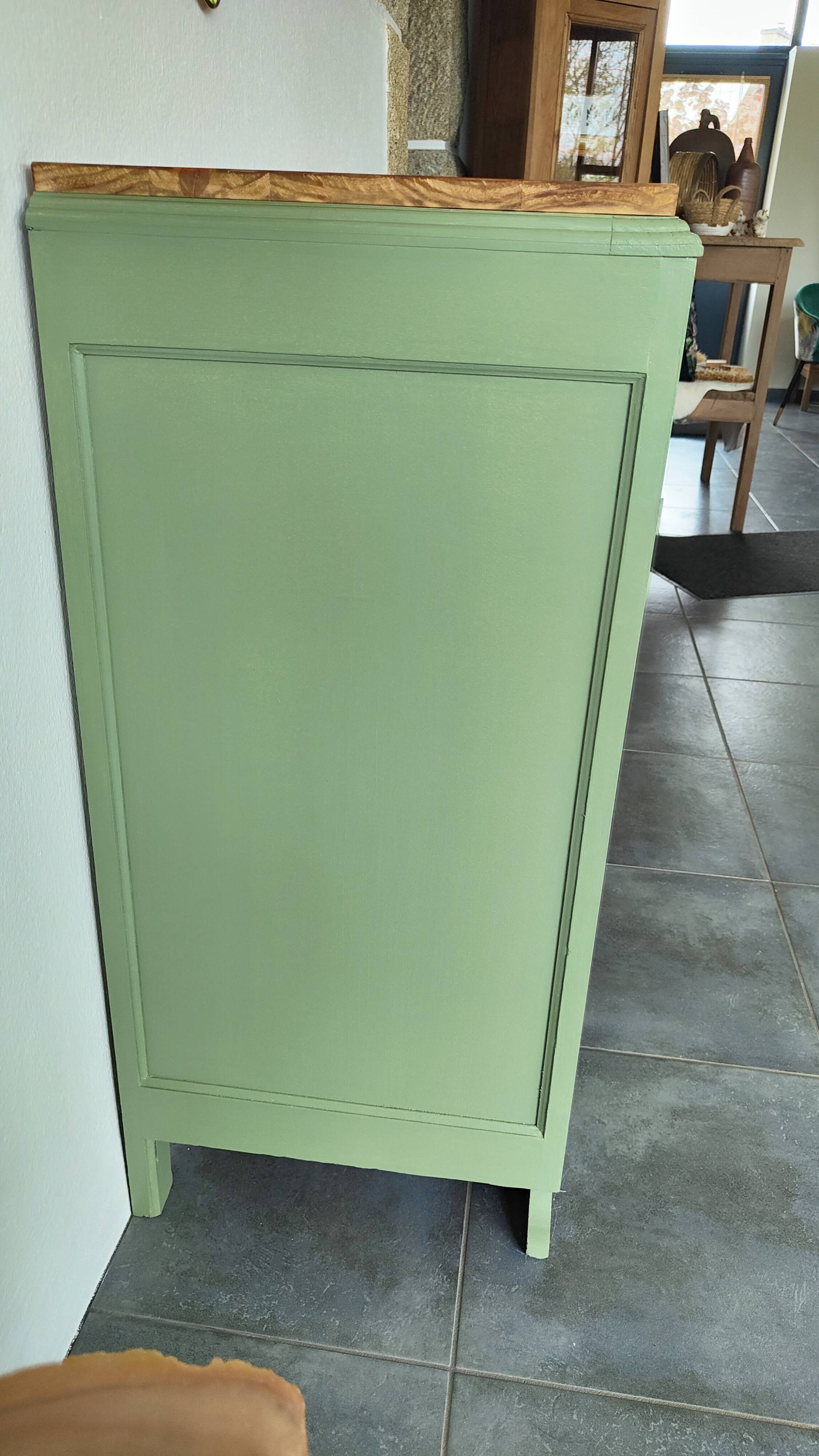 Rustic green buffet