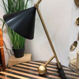 Table lamp black gold