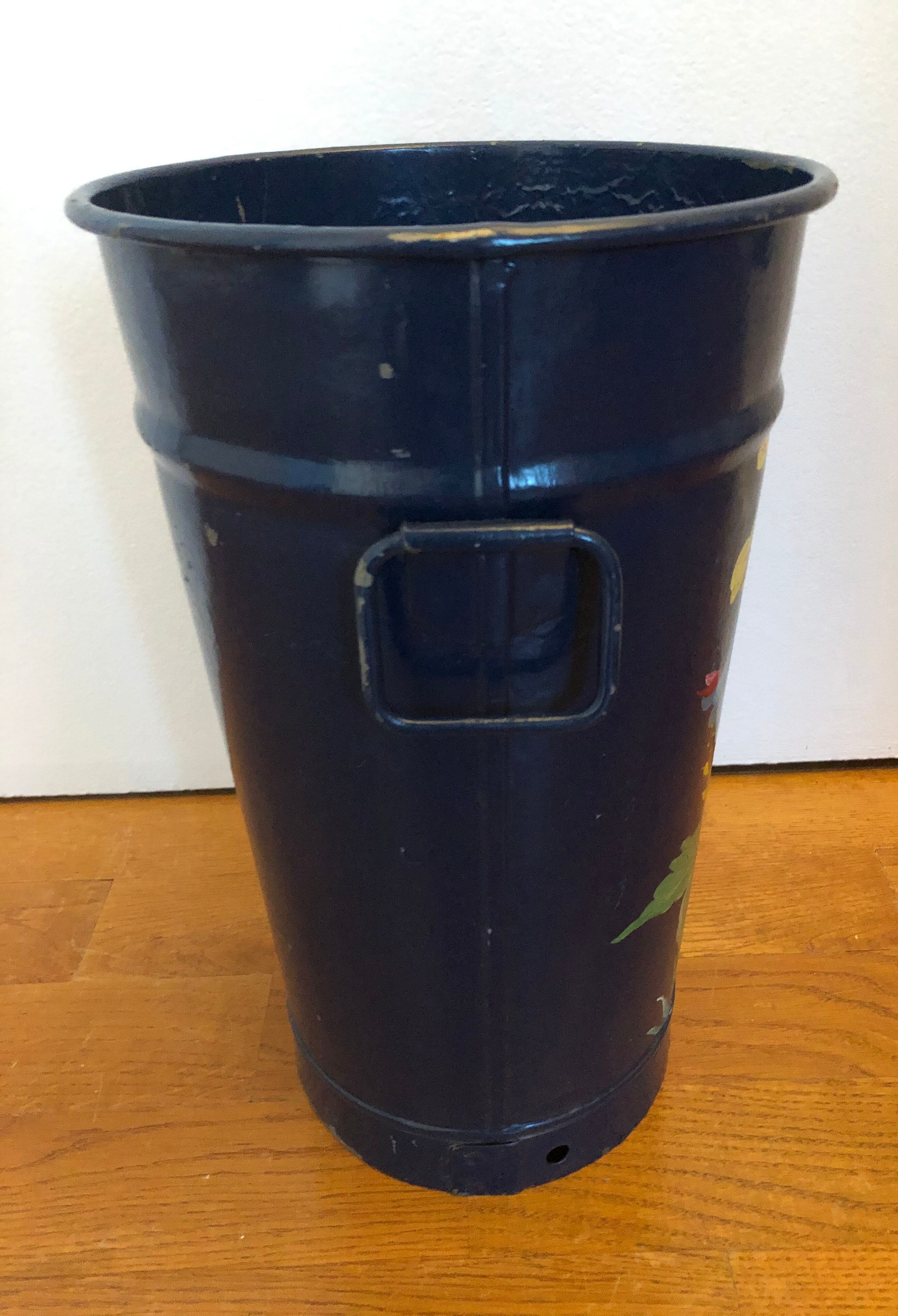 Vintage umbrella holder in sheet metal