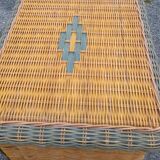 Pair of rattan bedsides