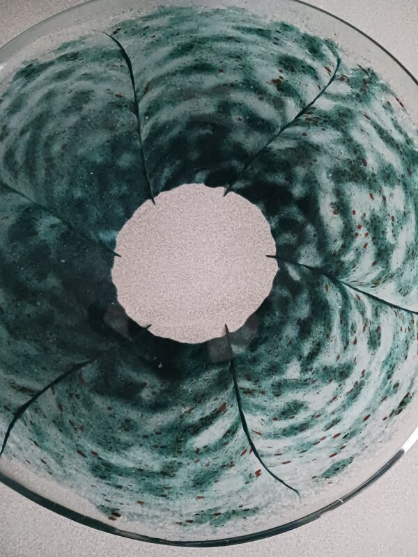 Coupe daum france cristal & pâte de cristal circa 1975