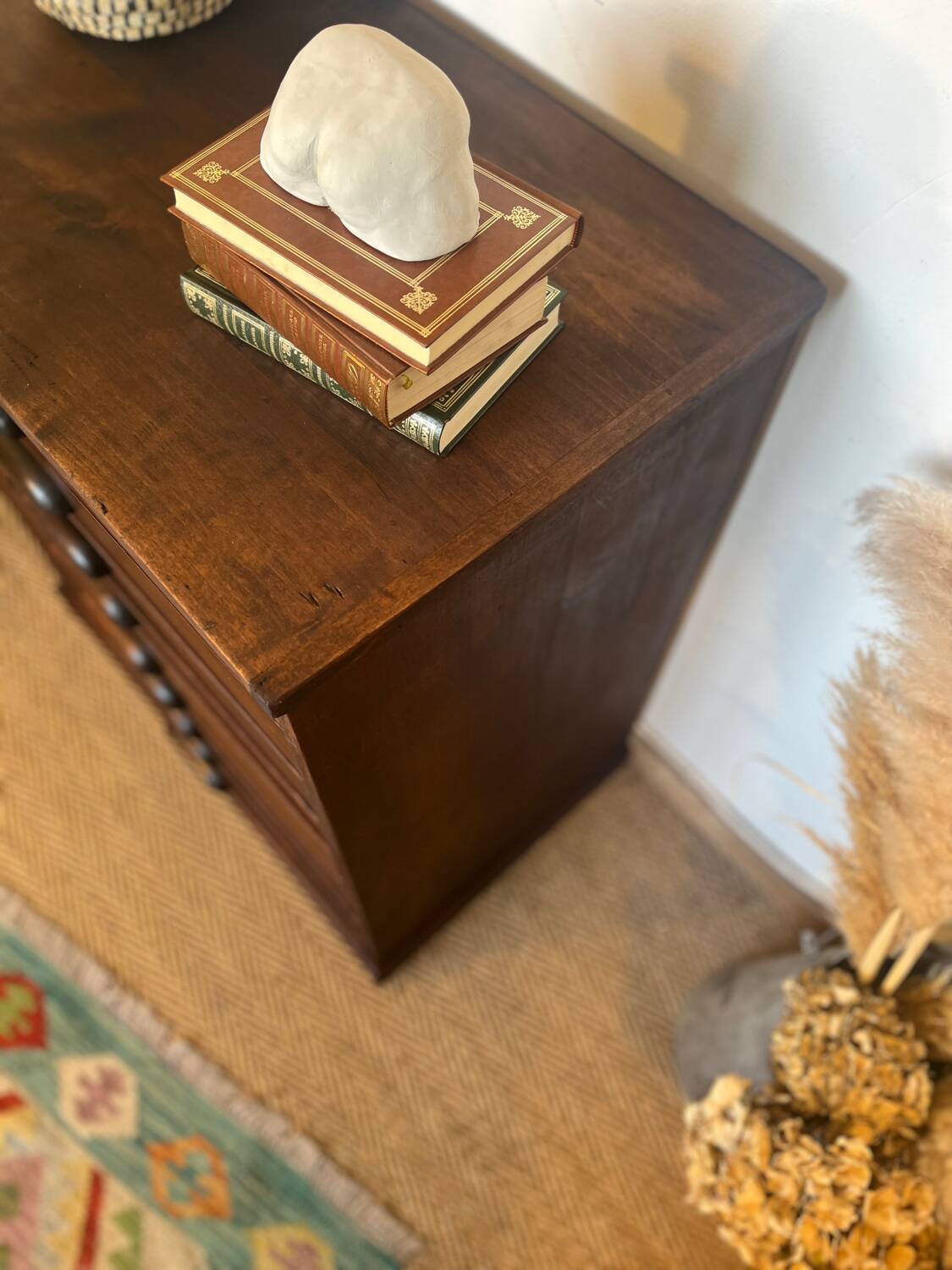 Vintage wooden architect's professional furniture